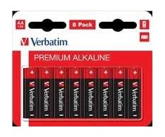 Verbatim ALKALINE BATTERY AA 8 PACK/HANGCARD