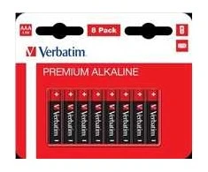 VERBATIM šarminės baterijos AAA, 8 vnt. pakuotėje, LR03