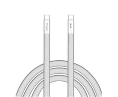 Kabelis Verbatim Sync & Charge SoftTouch USB-C į USB-C 60W PD3.0 120cm baltos spalvos 30274