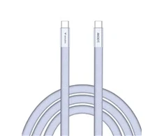 Kabelis Verbatim Sync & Charge SoftTouch USB-C į USB-C 100W PD3.0 120cm violetinės spalvos 30278