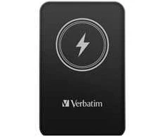 „Verbatim“ – „Charge 'n' Go Magnetic Wireless Power Bank 5000“.