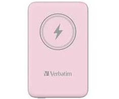 Verbatim Powerbank indukcinis / belaidis `n` Go 15W 10000mAh Wireless Magnetic rožinės spalvos 32248