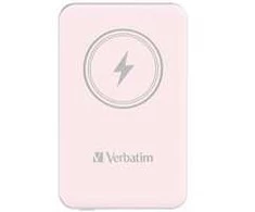 Verbatim Powerbank belaidis `n` Go 15W 5000mAh Wireless Magnetic rožinės spalvos 32243
