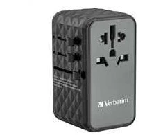 Verbatim GaN III Uni.Travel Adap 100W Welt-zu-Welt UTA-06 32121