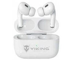 Ausinės Viking bluetooth ausinės su mikrofonu VPRORT, balta