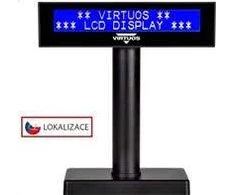 Virtuos LCD klientų ekranas Virtuos FL-2026MB 2x20, USB, juodas