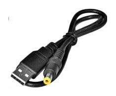 Virtuos maitinimo adapteris USB -> lizdas 5.5/2.1, 5V, 0.5 m
