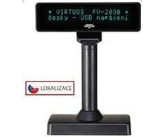 Virtuos VFD kliento ekranas FV-2030B 2x20 9mm USB juodas