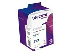 WECARE ARMOR kasetė pro Brother DCP-J4120DW, MFC-J4420DW, 4620DW, 4120DW (LC223 VAL BP), juoda/CMYK, 1x12ml/3x6ml