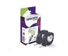 WECARE ARMOR juosta, skirta DYMO S0721510, juoda/balta, 2 x 12 mm x 4 m