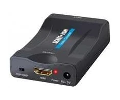 Šakotuvas Winner Group WG - Audio video konvertor SCART na HDMI, juoda