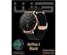 „Winner Group WG“ – išmanusis laikrodis „WG AirFlex3 Rizz It“, moterims, 2 dirželiai, auksinės spalvos