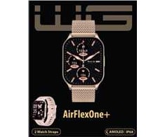 „Winner Group WG“ – išmanusis laikrodis „WG AirFlexOne+“, moterims, 2 dirželiai, auksinės spalvos