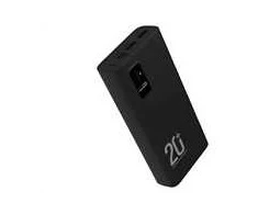 Winner Group WG - Išorinė baterija 20000 mAh, USB-C PD 20W + USB-A QC 3.0 22.5W, juoda
