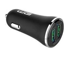 Winner Group WG - Nabíječka do auta 2x USB-A 36W, QC 3.0 + QC 3.0, juoda