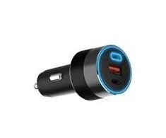 Winner Group WG - Automobilinis įkroviklis 3x USB 130W, 1x USB-C PD 100W + 1x USB-C 30W + 1x USB-A 18W, juodas