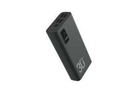 Winner Group WG - Power Bank 30000 mAh, USB-C PD 20W, juoda