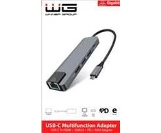 Winner Group WG - HUB Type-C 4 v1, HDMI + RJ45 + USB3.0, hliníkový