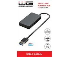 Winner Group WG - HUB USB-A na 4x USB-A, USB 3.0, 5Gbps, juoda
