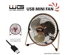Winner Group WG - Ventilátor USB mini fan 6inch, bronzový