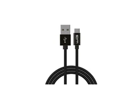 Winner Group WG - SUPER CHARGE duomenų perdavimo kabelis iš USB-C į USB-A, 1 metras, 5 A, juodas