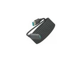 Winner Group WG - Prodlužovací kabelis USB-A (male) to USB-A (female) / 3m / nylon braided / juodas
