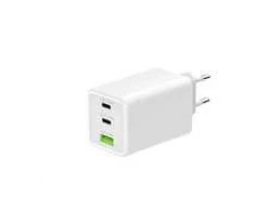 Winner Group WG - Síťová nabíječka GaN 100W, 3x USB, 1x USB-A + 2x USB-C, baltas