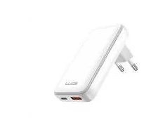 Winner Group WG - Síťová nabíječka GaN 2x USB, 1x USB-C 30W + 1x USB-A 18W, baltas