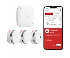 X-Sense FS31 (3+1) Sada 3 bezdrátových detektorů kouře XS01-M s centrální jednotkou SB550