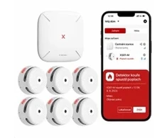 X-Sense FS61 (6+1) Sada 6 bezdrátových detektorů kouře XS01-M s centrální jednotkou SB550