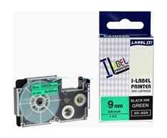 Xerox Kompatybilna taśma su Casio, XR-9GN1, 9mm x 8m, juoda druk / žalia podkład - ALLPRINT (500L00071)