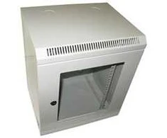 XtendLan 10" sieninė spinta 9U 350x140, keliamoji galia 50 kg, organinio stiklo durys, suvirintos, pilkos spalvos