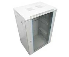 XtendLan 19" sieninė spinta 22U 600x600, keliamoji galia 60 kg, stiklinės dūminės durys, virintos, pilkos spalvos