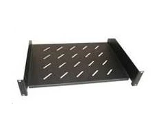XtendLan 19" lentyna su perforacija 2U/280mm, keliamoji galia 45kg, juoda
