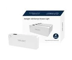 Lubinis šviestuvas Yeelight LED jutiklinis stalčiaus apšvietimas, įkraunama baterija, USB-C, 4 vnt