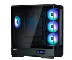Zalman P50 DS PC-case, Midi-Tower, ATX, RGB, Tempered Glass - juodas