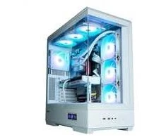 Zalman P50 DS kompiuterio korpusas, Midi-Tower, ATX, RGB, grūdintas stiklas - baltas
