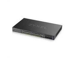 Šakotuvas Zyxel GS2220-28HP 28 prievadų L2 valdomas Gigabit PoE jungiklis, 24x gigabit RJ45, 4x gigabit RJ45 / SFP, PoE 375 W