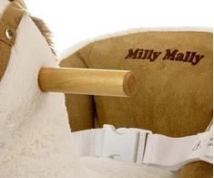 Milly Mally Polly baltas supamas arkliukas su melodija ir ratukais