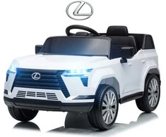 Elektrinis vaikiškas automobilis Milly Mally Lexus GX550 baltas