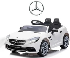 Milly Mally Akumuliatorinis automobilis vaikams „Mercedes-Benz SLC“, baltos spalvos
