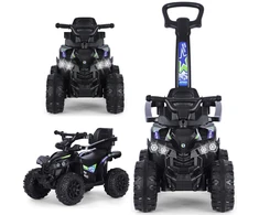 Milly Mally ride-on car Wild 3in1 juodas