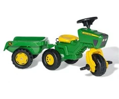 Rolly Toys 052769 John Deere triratis Rolly-Kid traktorius su priekaba