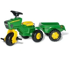 Rolly Toys 052769 John Deere triratis Rolly-Kid traktorius su priekaba