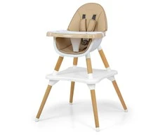 MILLY MALLY 2-in-1 maitinimo kėdė Malmė, smėlio spalvos