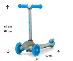 MILLY MALLY Motoroleris SCOOTER Zapp pilkas