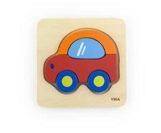 Medinė dėlionė vaikams Viga Car