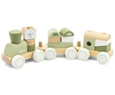 Viga Toys VIGA 44231 PolarB Žaliasis traukinys su vežimėliais