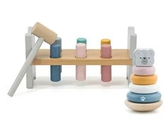 Viga Toys Medinių žaislų rinkinys Meškiukas VIGA PolarB
