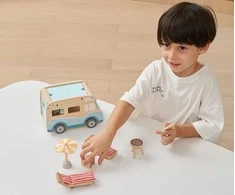 Viga Toys VIGA medinis paplūdimio kemperis